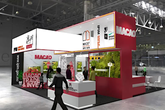 3d design about exhibigion