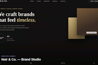 design and develop a fast responsive website