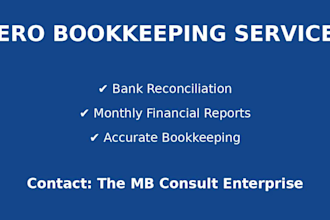 do professional xero bookkeeping and bank reconciliation