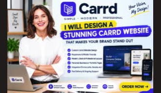 design a minimalistic carrd website carrd landing page