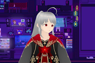 create 3d character models, vrchat avatar, vtuber character and vroid