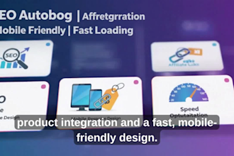 build automated amazon affiliate website with SEO autoblog