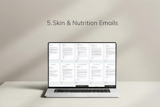 design acne skincare planner canva ebook tracker and beauty journal