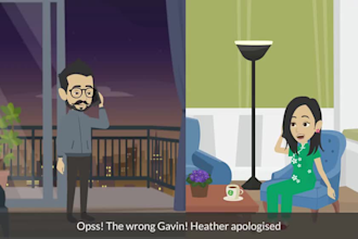 amazing animated love story, proposal and wedding invitation video