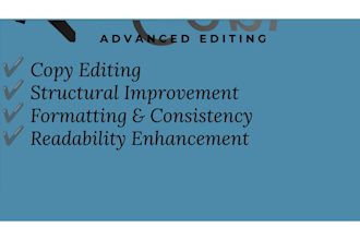 check your spelling and grammar and proofread and edit it