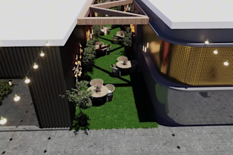 create 3d exterior design and exterior rendering for house and commercial