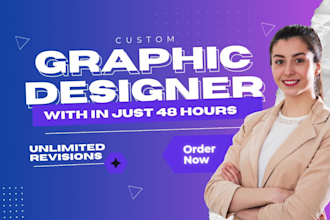 be your expert graphic designer for logo, ads post, 3d visuals in 48h