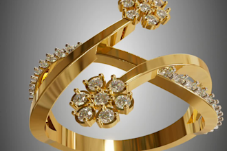 jewelry cad design for 3d printing and rendering