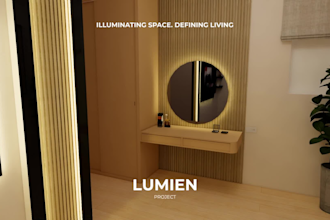 design your luxury bedroom and 3d render