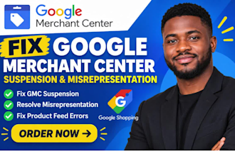 setup google merchant center suspension misrepresentation product feed errors