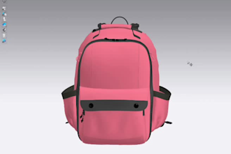create 3d backpack design and production techpack