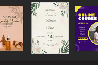 design modern social media posts