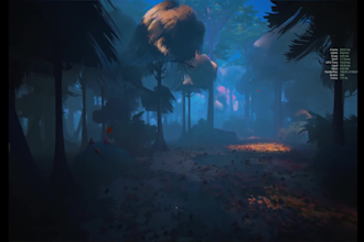 design stylized 3d game environment, unity 3d level, godot scene, 3d terrain map