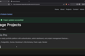 build a custom flask web app with admin dashboard and database