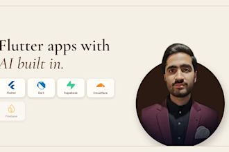 build custom flutter app with ai, ml and backend