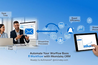 customize monday CRM automation and project management