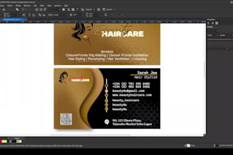 design a professional business card for your brand