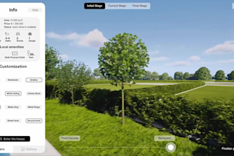 create interactive 3d product, real estate configurator