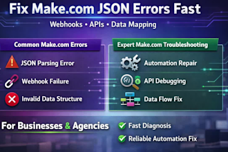 fix json parsing errors data issues in make com automation workflow troubleshoot