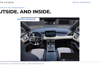 edit your car photos into a clean studio showroom