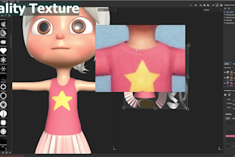 create professional stylized textures and uvs
