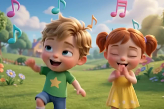create ai kids learning videos, 3d cartoon animation, educational children story