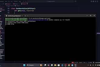 django rest API with docker, postgresql, swagger  and jwt