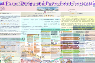design scientific, medical, academic research conference poster presentation