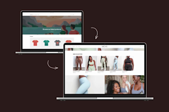 design a modern shopify store for fitness and gym brands