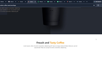 design a premium dark mode landing page