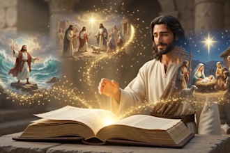 create ai bible story video, bible animation, christian video