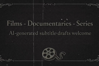 translate or adapt your subtitles into natural italian