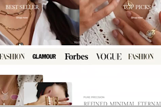 design jewelry shopify store jewelry website fashion shopify store