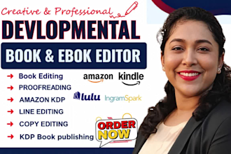 be your developmental editor for fiction novels and book manuscripts critique