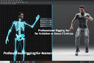 rig your 3d character in blender for animation, unreal, or unity