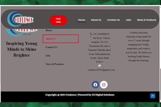 create website design and development by an professional developer