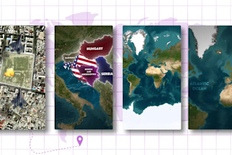 create map animation videos for your projects