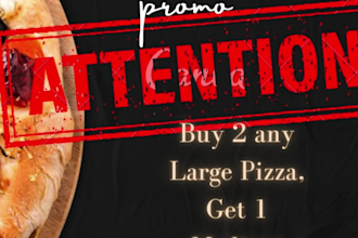 design a professional menu or digital menu board