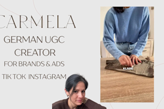create german ugc videos as a mom for famly, kids products