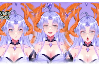 design and rig high quality live2d vtuber model vtuber rigging for vtube studio