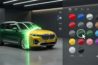 create interactive 3d car configurator for automotive website and apps