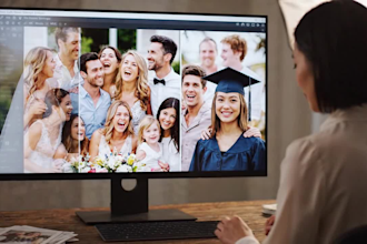 create cinematic photo slideshow video photo wedding birthday memorial montage