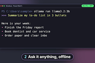 install ollama and a local llm on your windows pc