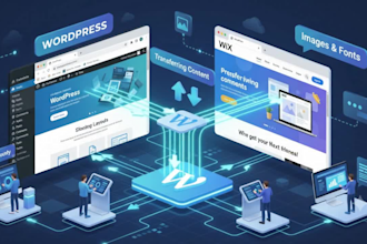 convert wordpress website to wix or wix to wordpress website