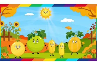 illustrate vector scenes for educational kids videos