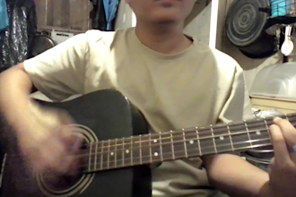 record an acoustic guitar cover video in my bedroom for you