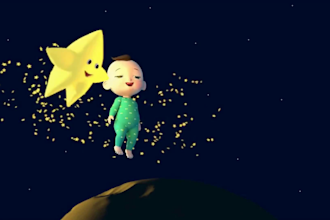 crear videos de aprendizaje en 3d al estilo pixar para canal infantil