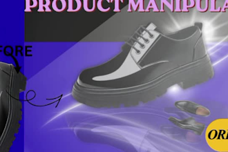 do product manipulation and retouching with fast delivery