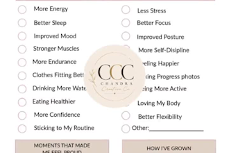design fitness planner workout planner journal template, canva design