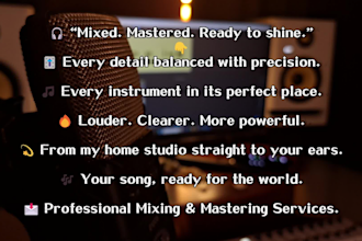 mix master for your song